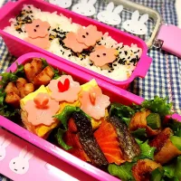 Snapdishの料理写真:娘の春🌸弁当|mapleさん