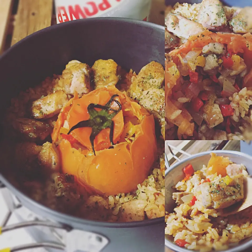 まるごとトマト🍅のジャンバラヤ✨
#ジャンバラヤ#トマト#キャンプ飯#アウトドア飯#マンガ飯 #山と食欲と私|じんさんさん