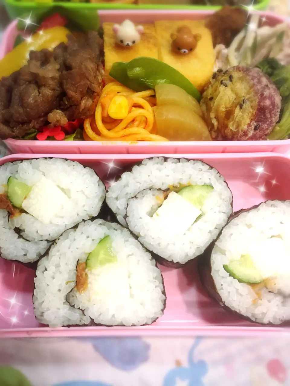 娘の巻き寿司弁当🍱|しずママさん