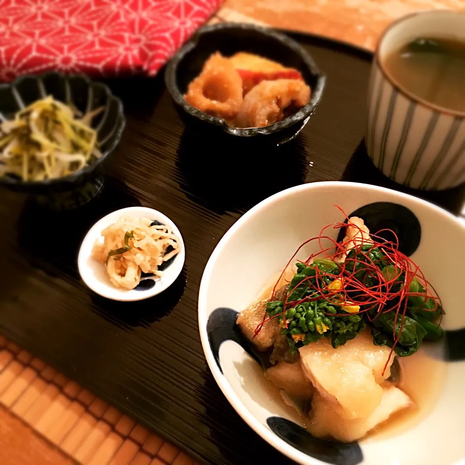 生姜多め❣️
〜鱈と菜の花のあっさり煮〜|nainaiさん