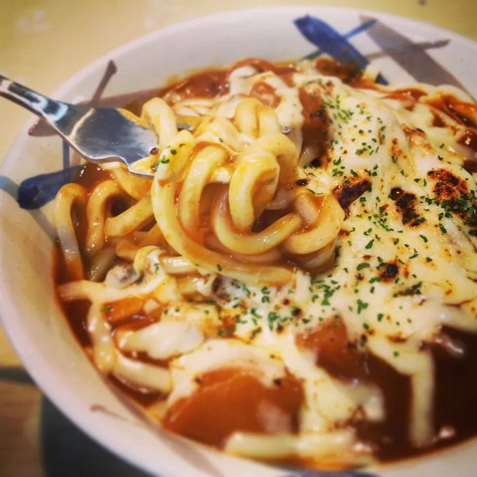 チーズカレーうどん♪|うっちーさん