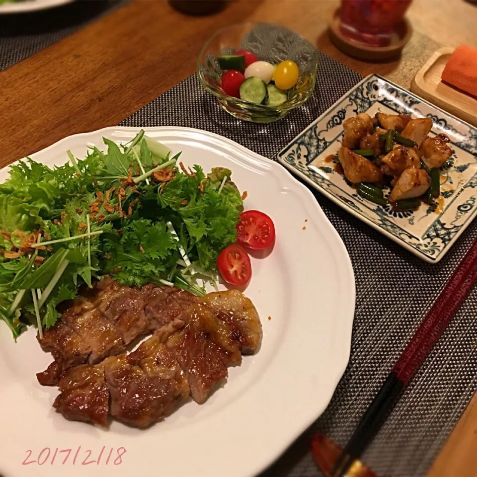 焼き豚
鶏もも肉とにんにくの芽のオイスター炒め
うずら卵のピクルス|𓇼 Ⓢ Ⓗ Ⓘ Ⓝ Ⓞ Ⓑ Ⓤ 𓇼さん