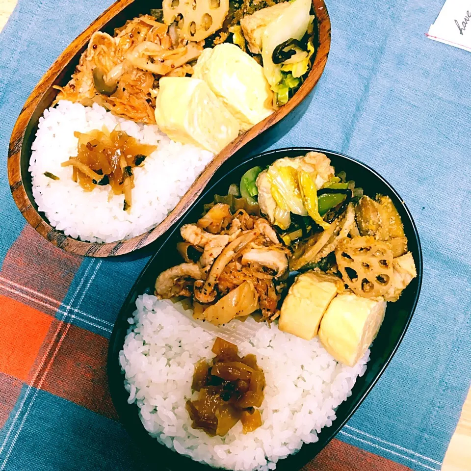 今日のお弁当♥︎2人分|ゆかさん