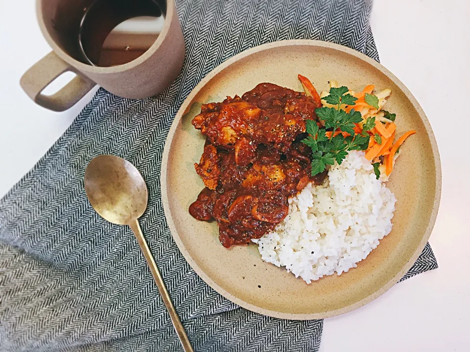 もち麦ライスのチキンカレー🍛|welcomeizumiさん