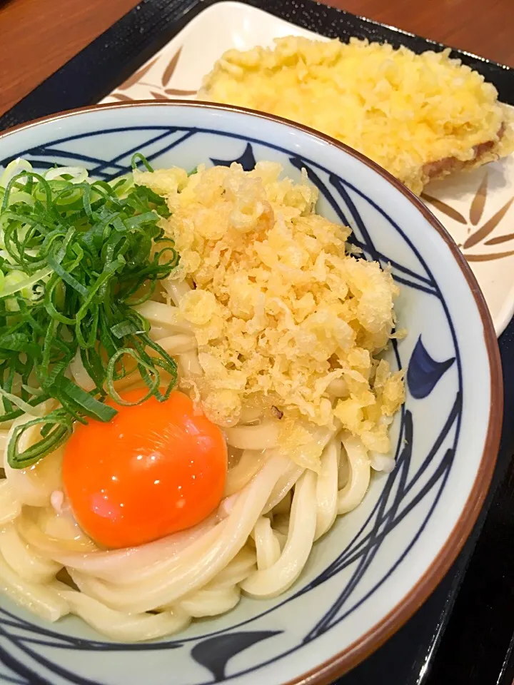 丸亀製麺 釜玉うどん さつまいも天|ナナさん