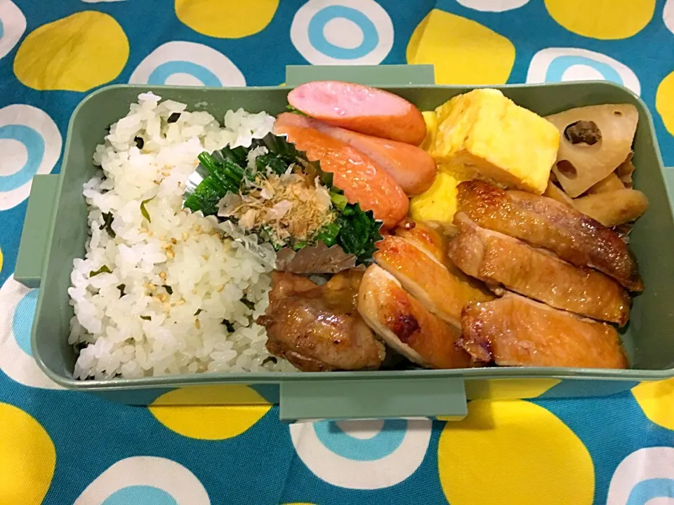 照り焼きチキンのお弁当。|Chiharuさん