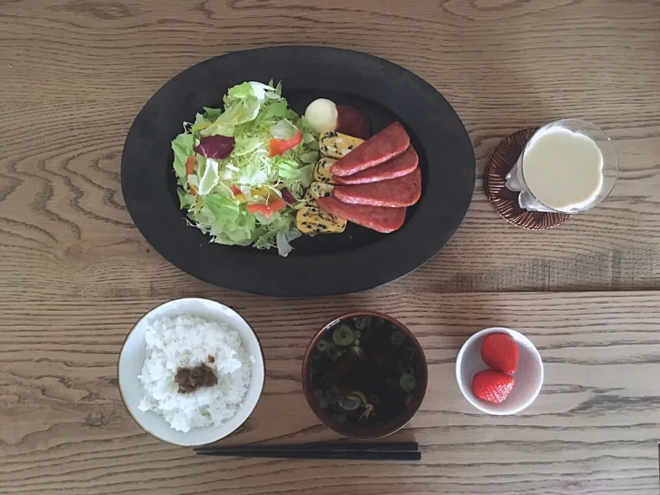 今日の昼ごはん
スパム焼き|もも太郎さん