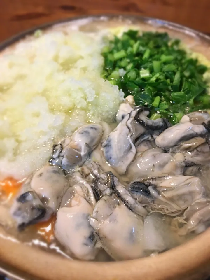 Snapdishの料理写真:2/19の晩飯 牡蠣時雨鍋|yoneさん