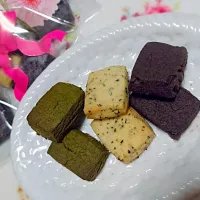 抹茶🍪紅茶🍪ココア
🎵３種クッキー🎵