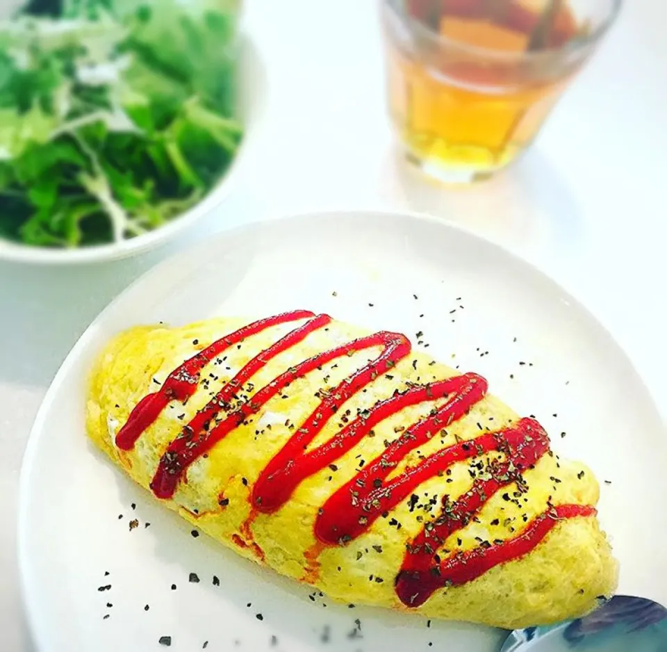 まきまきオムライスlunch🐻♡|marikoさん