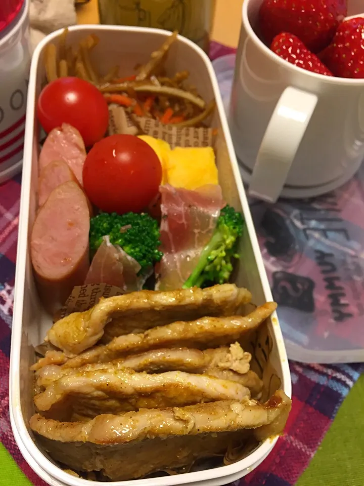 女子高生用 カレー豚弁当|riorieさん