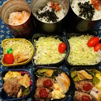 2月20日(月)子ども３人お弁当🍱|たけやぶさん