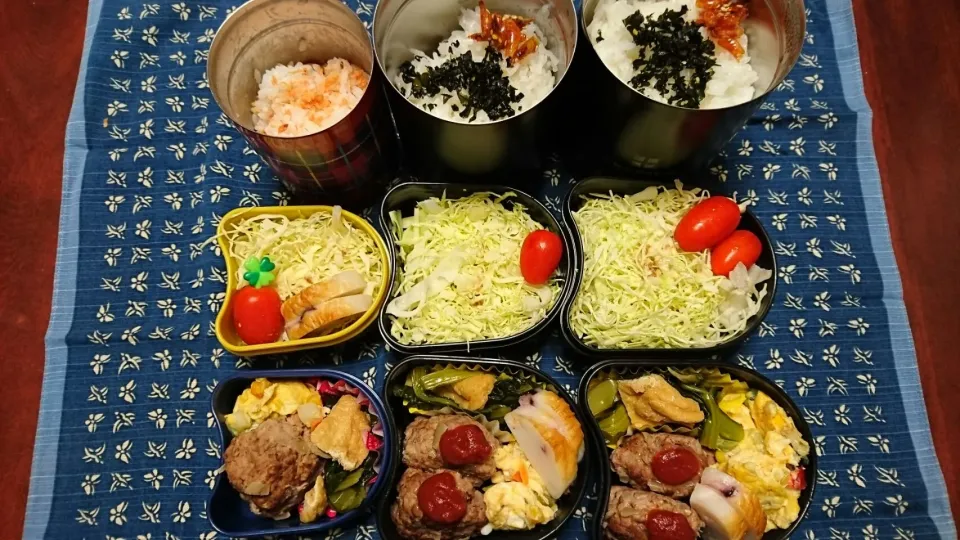 2月20日(月)子ども３人お弁当🍱|たけやぶさん