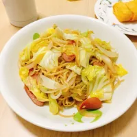 焼きそば#春休み #料理記録|ももさん