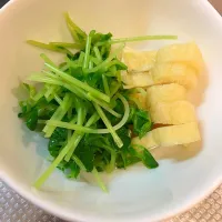 Snapdishの料理写真:豆苗おひたし|pitonさん