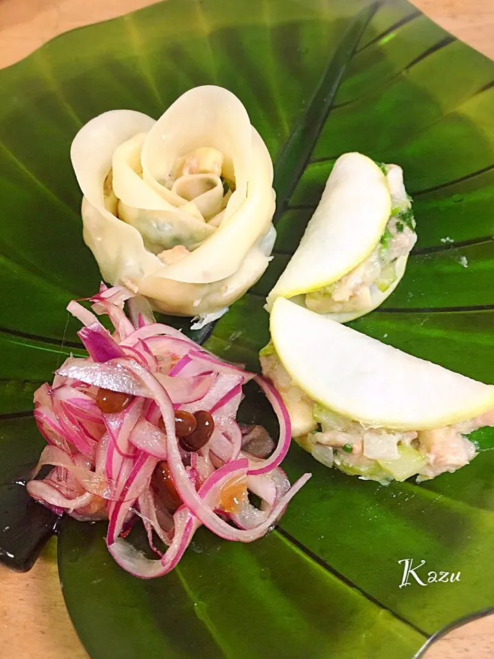 Snapdishの料理写真:薔薇餃子🌹|かずきっちんさん