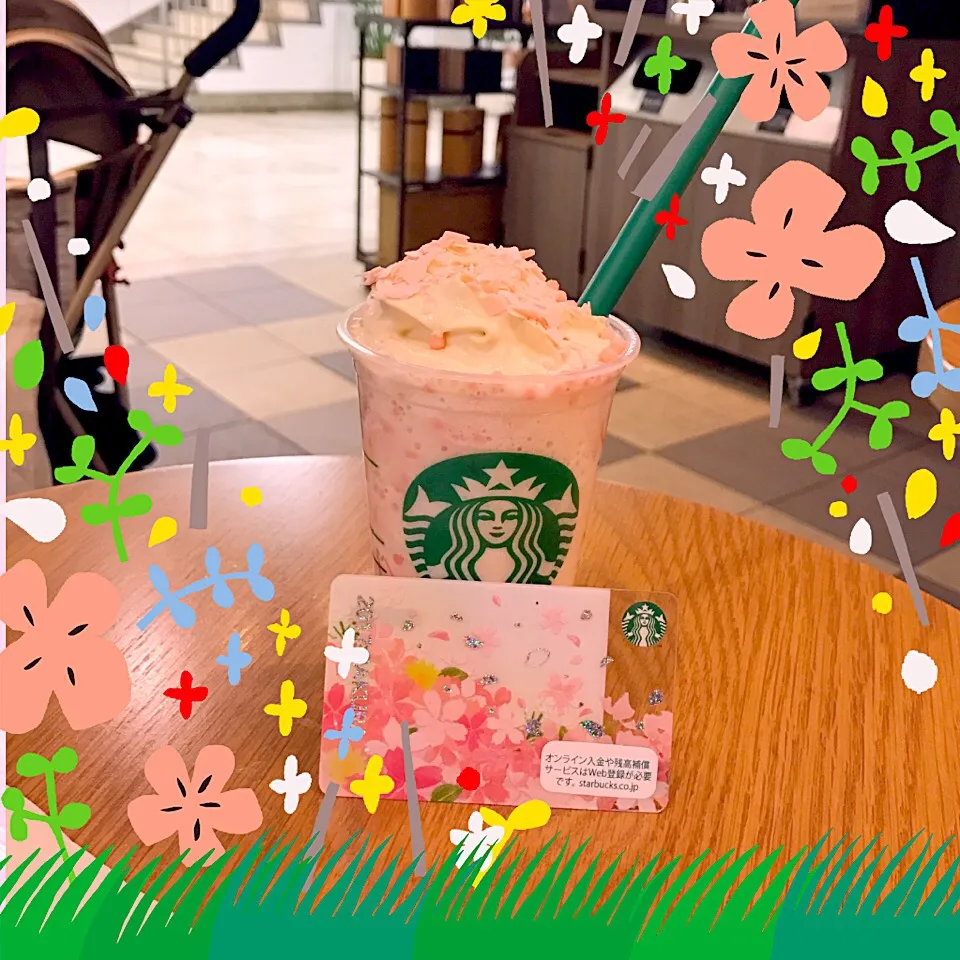 スタバのさくら ブロッサム　クリーム フラペチーノ® with クリスピースワール|ジヨ美さん