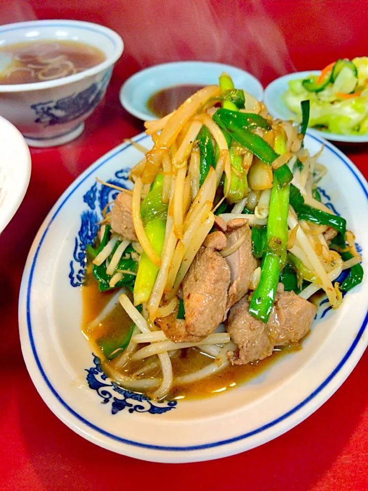 レバニラ炒め定食|流線形さん