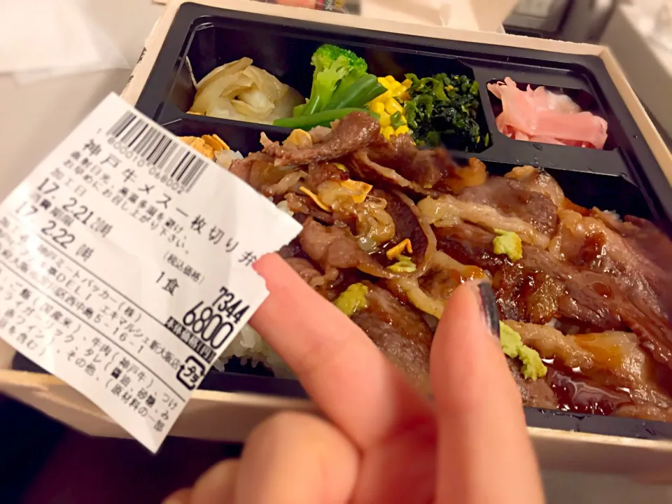 6,800円 神戸牛メス一枚切りお弁当|Hiromi Nishiwakiさん