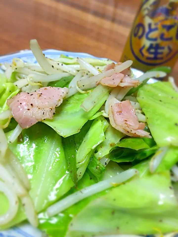 味付けは塩こしょうのみ、野菜の味が引き立つ気がする ^ ^|赤いウインナーさん