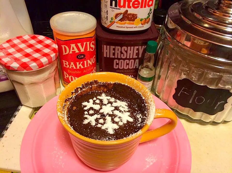 Chocolate Nutella Mug cake #mugcake #nutellacakeinamug|🌺IAnneさん