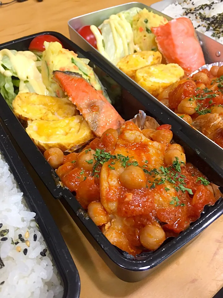 Snapdishの料理写真:今日の親父弁当！|沖縄「ピロピロ」ライフさん