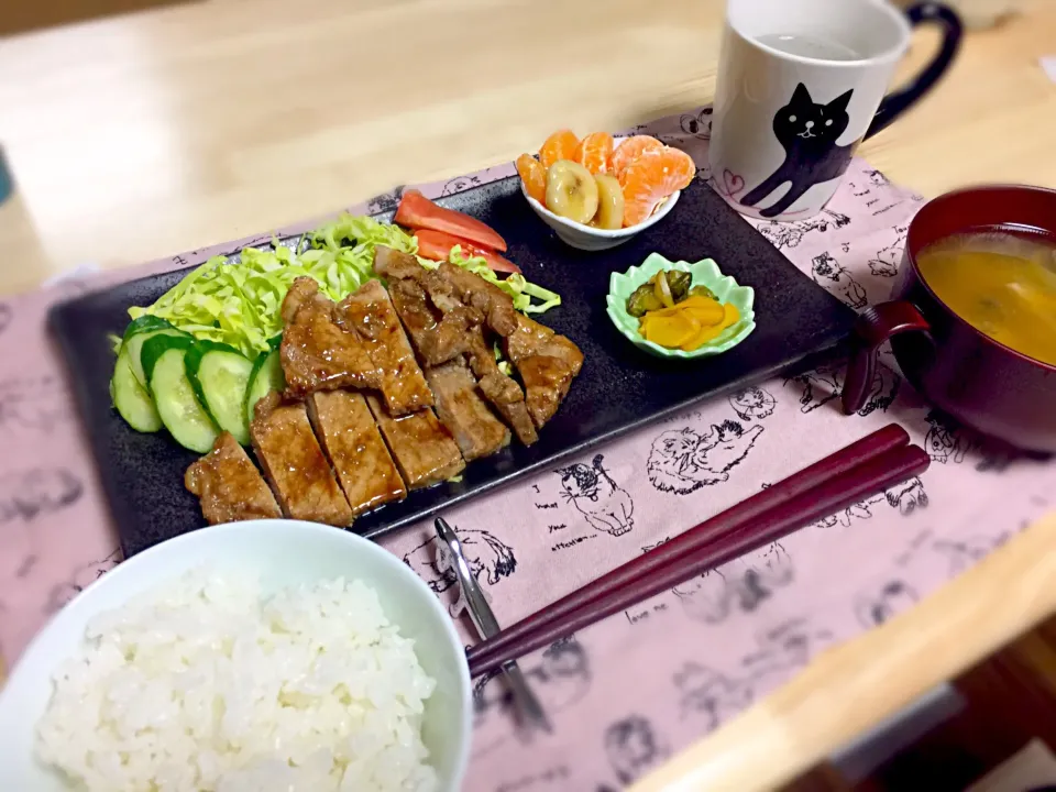 生姜焼き定食|みなみさん