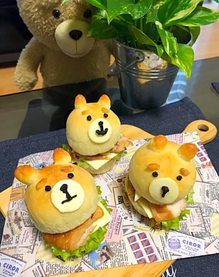 ✩⃛さこ✩⃛さんの料理 マフィン型で！テッドハンバーガー♡|ゆかりさん