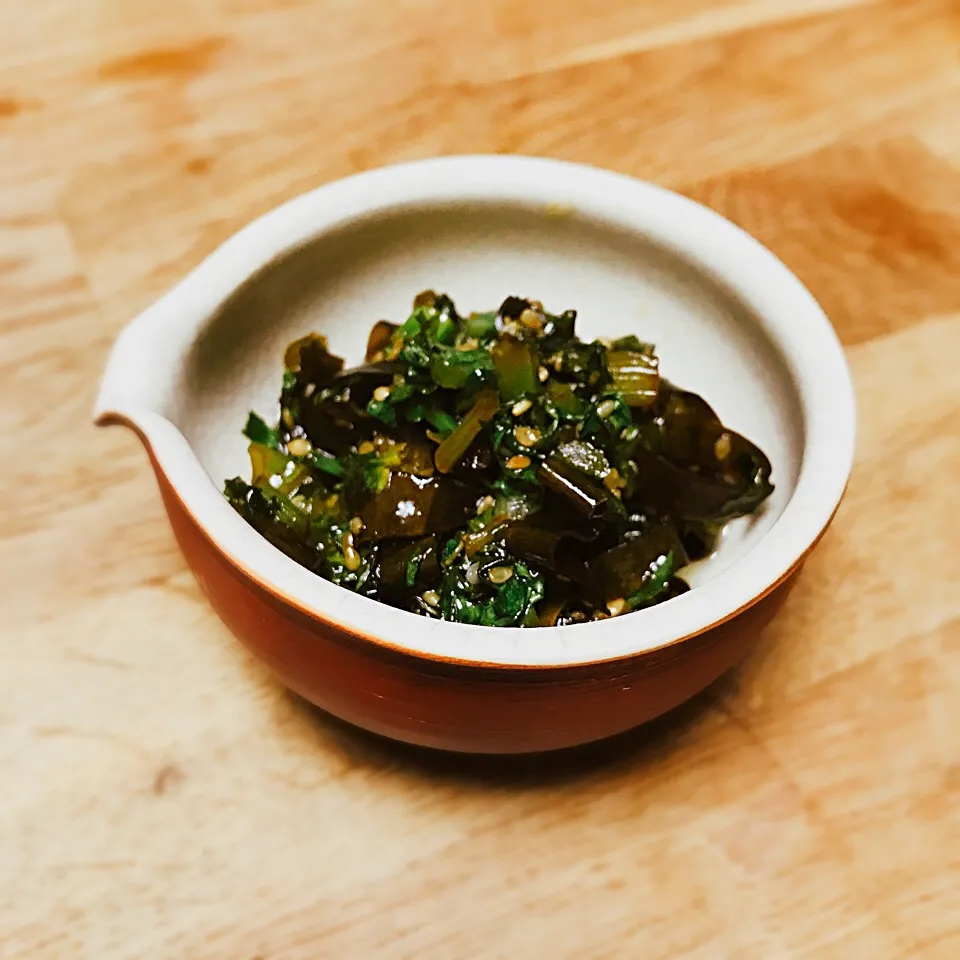 出汁をとった昆布と
大根の葉のつくだ煮|TKさん