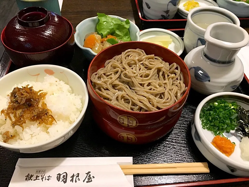 Snapdishの料理写真:出雲 献上そば  羽根屋  『割子二段そば定食』|コージ💫さん