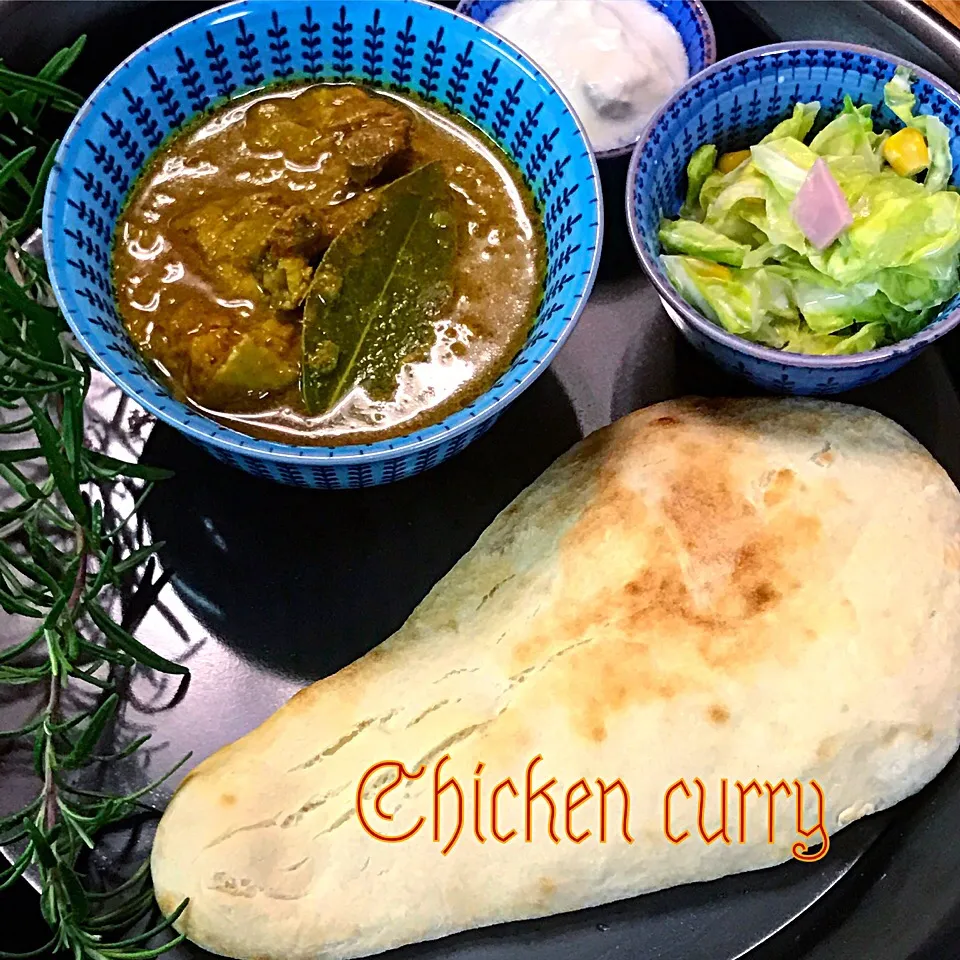 インド🇮🇳チキンカレーと手作りナン|nononkoさん