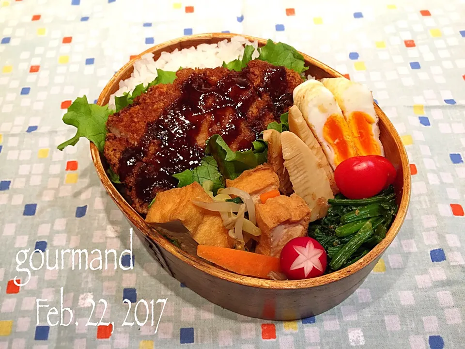 Snapdishの料理写真:2017.2.22 息子お弁当♪|プーティさん