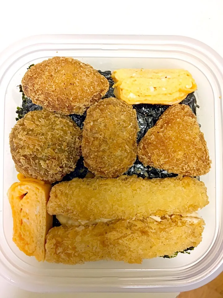 パパのお弁当🍱 やる気になれず茶色いのり弁！|yumikoさん