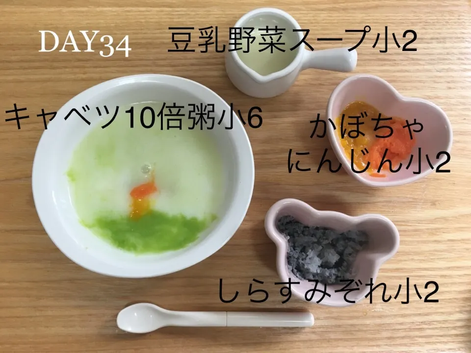 DAY34 離乳食初期 #pianokittybabyfood|離乳食完了期 1歳さん