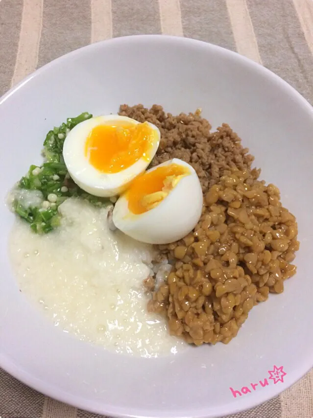 ネバネバそぼろ丼|はるちゃんさん