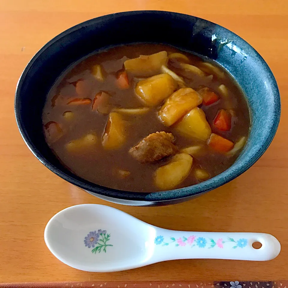 カレーうどん #昼ごはん #単身赴任飯|Koichi GOGOさん