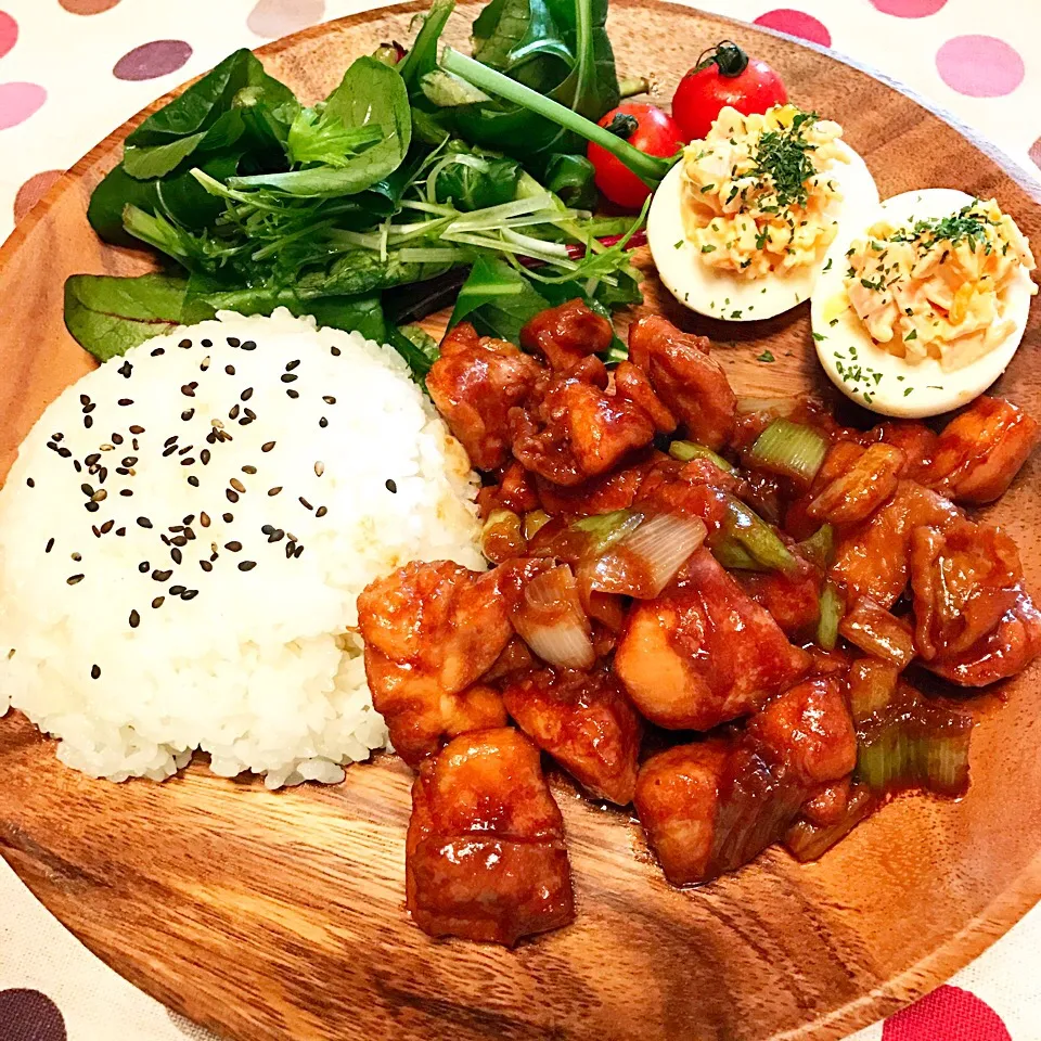 Snapdishの料理写真:はちみつみそ漬けチキン♡|まゆかさん