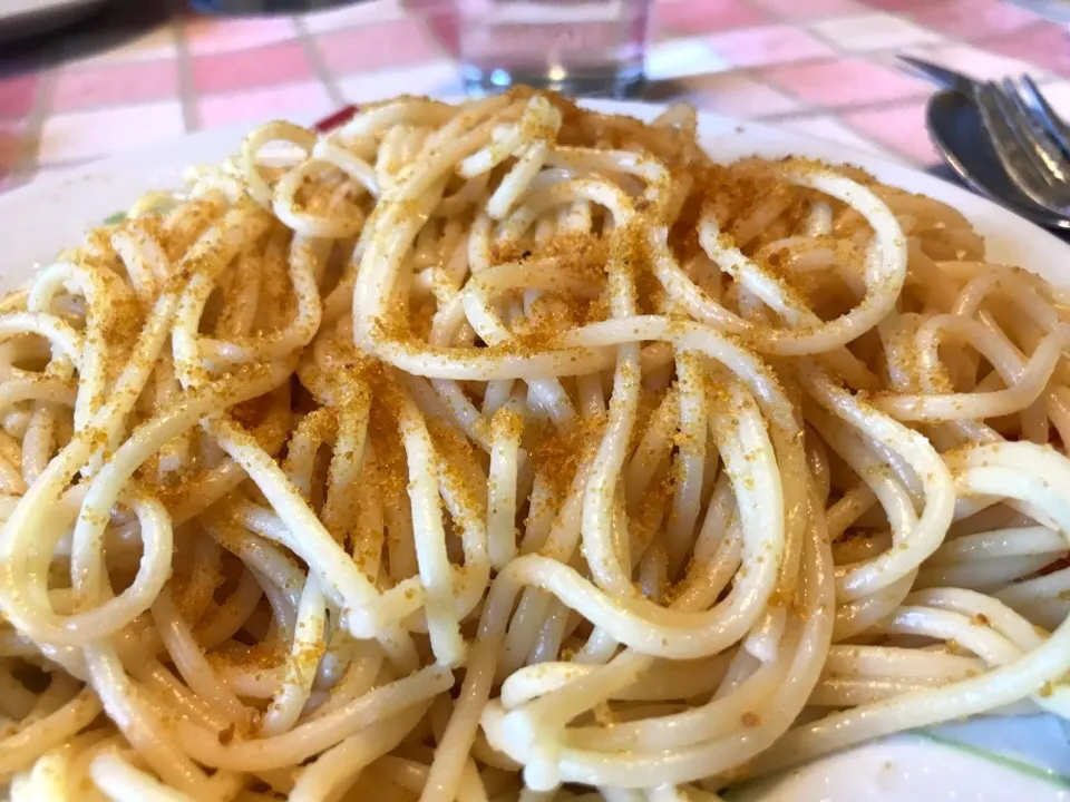 #Spaghetti #barilla con burro e BOTTARGA DI MUGGINE di #cagliari #sardegna

#cucina #ricette #food #recipe|matteo pisanoさん