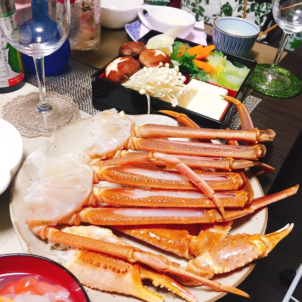 Snapdishの料理写真:今日はお家でカニパーティ❤️|YummyKさん