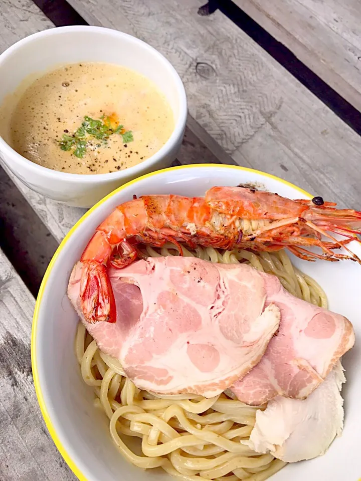 海老ポタdeつけ麺〜ビスク仕立て〜|じゅんさん