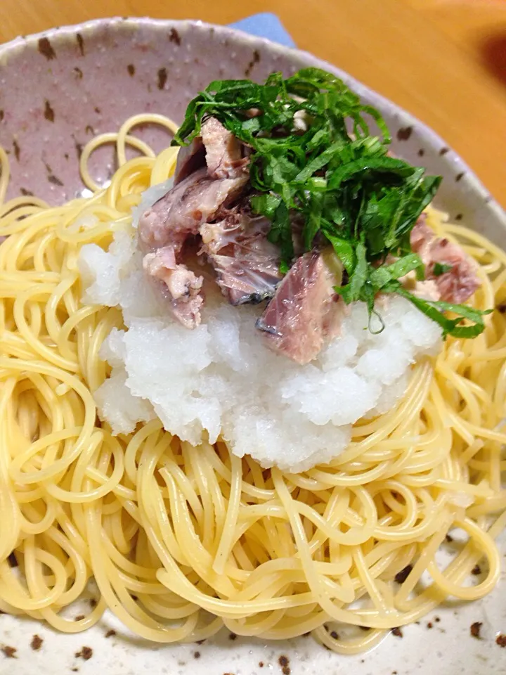 ２月２６日
パスタ屋さん②
大根おろしと鯖水煮缶のパスタ
ほぼ長男作
追いオリーブオイルとポン酢で|Yu Yu mamaさん