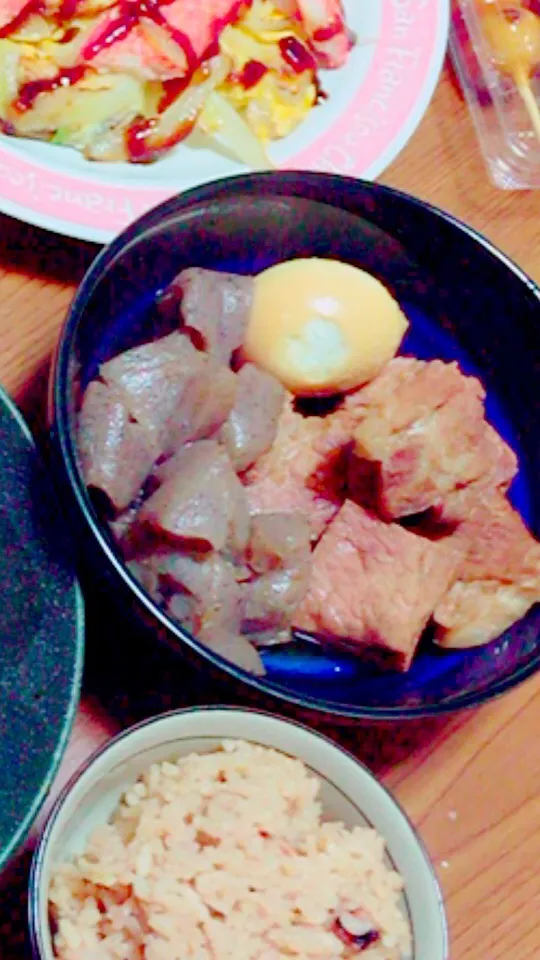 Snapdishの料理写真:豚バラとコンニャクの甘辛煮|加奈さん