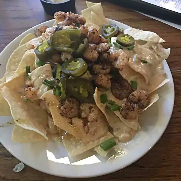 ↝↝ Lunch at The Chimes, Baton Rouge,La ↜↜

Seafood Nachos #Appetizer (•ө•)♡
 #Seafood #Shellfish #Café ♡♡♡|Alisha GodsglamGirl Matthewsさん