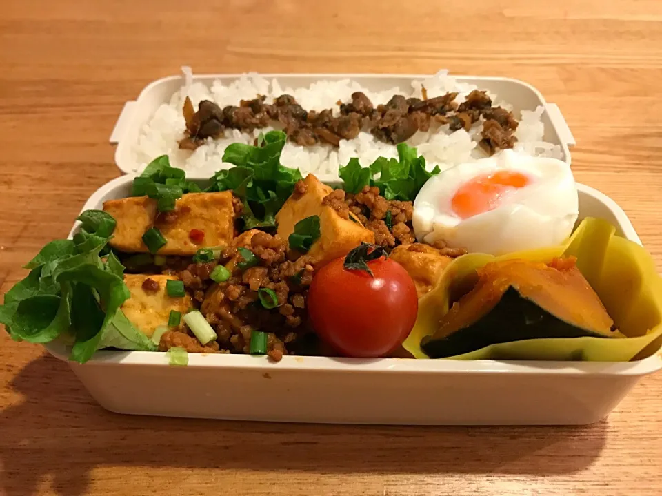 Snapdishの料理写真:麻婆豆腐 弁当|myusicさん