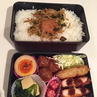 Snapdishの料理写真:作り置きで手抜き弁当🍱|らおうさん