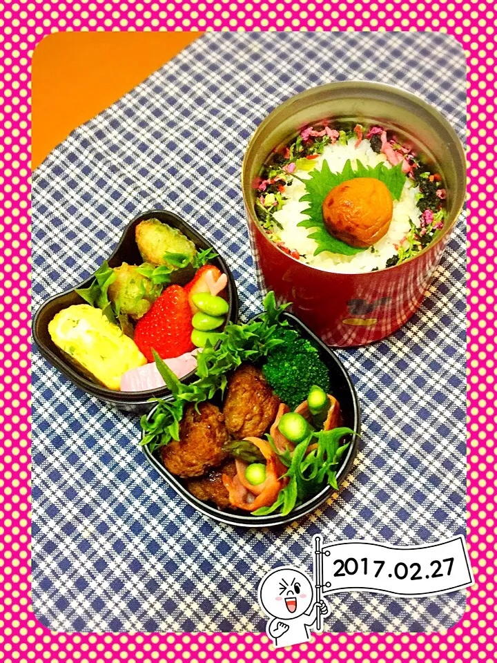 Snapdishの料理写真:高2娘のお弁当|Chiekoさん