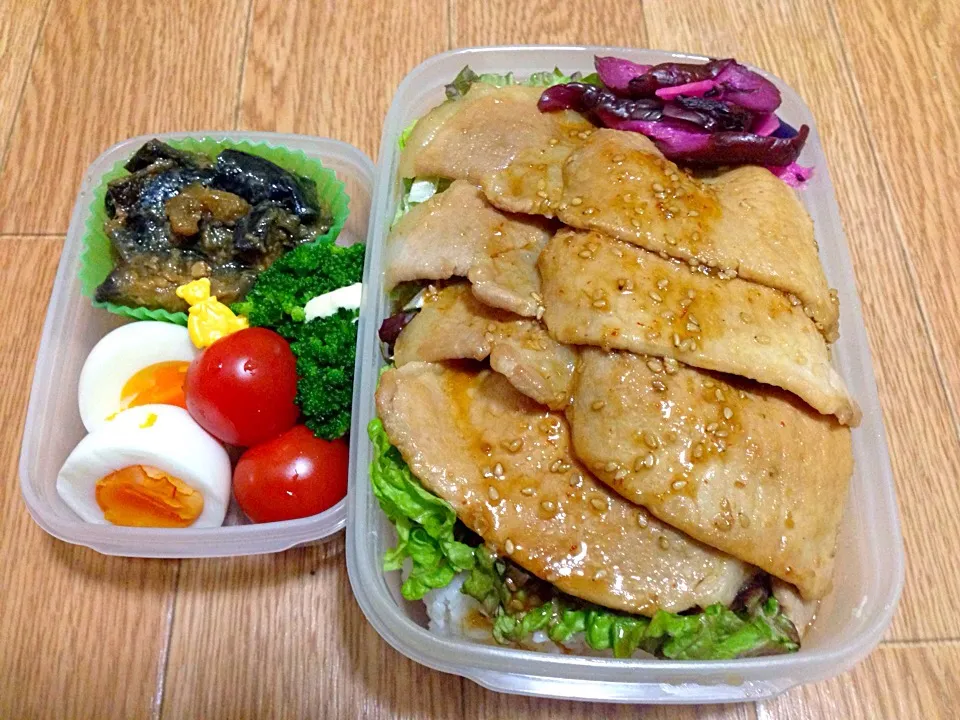 Snapdishの料理写真:旦那ちゃん弁当♥️|ちゃびきゅさん