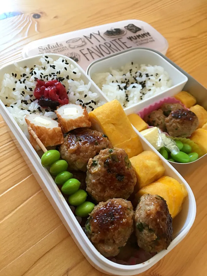 Snapdishの料理写真:2.27豚つくね弁当|まゆさん