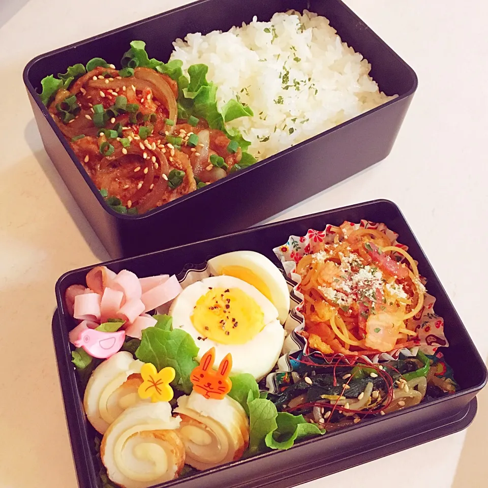 ポークソース炒め
ナポリタンお弁当◟̊◞̊ ♡|융태지ෆ⃛さん