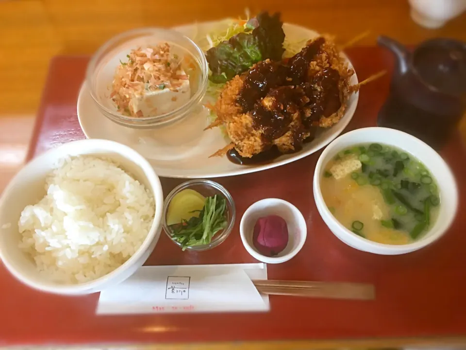 串カツと湯豆腐|茶一郎さん